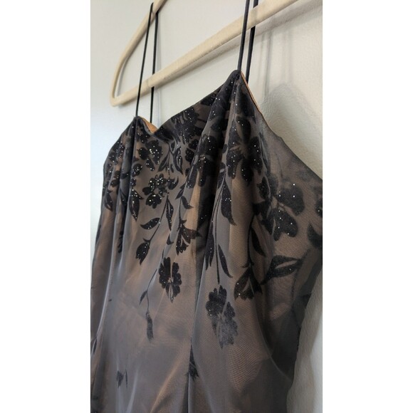 Vintage Y2K Morgan Co Prom Dress Maxi Gown 13/14 Whimsigoth Dark Romantic 90s - Picture 2 of 11